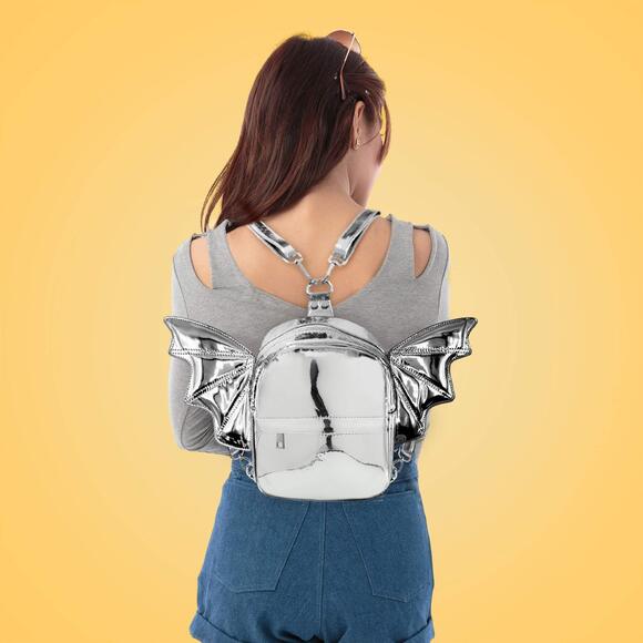 3470 Fashion Mini Backpack Purse | Detachable Bat Angel Wing Shoulder Bag main image 5